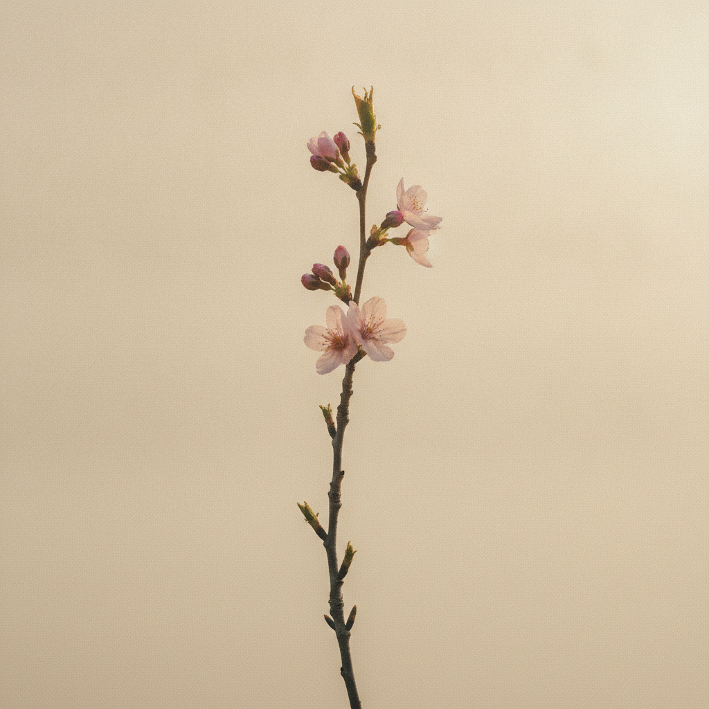 A branch in soft bloom, quiet strength returning